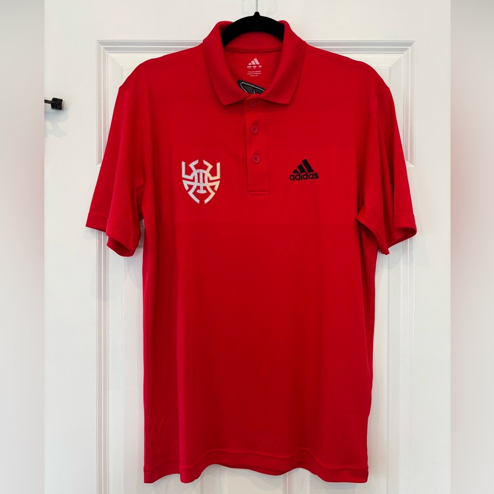 Adidas Donovan Mitchell D.O.N. Red polo shirt